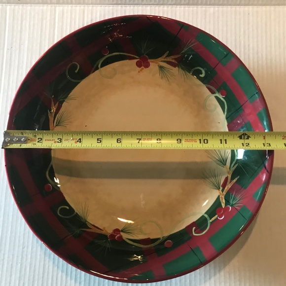 Certified International Patricia Brubaker Large Holiday Serving Bowl 13.… - Picture 5 of 6